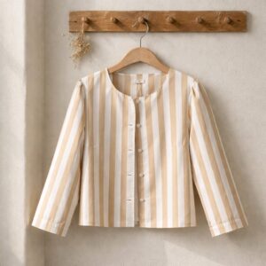 Chaqueta rayas Beige Pantin