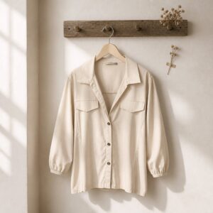 Chaqueta con frunce en los laterales