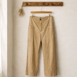 Pantalón cargo bolsillos laterales ecopiel Strapichato