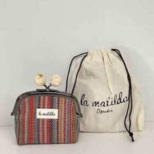 Monedero Bolitas linea cálida rojo